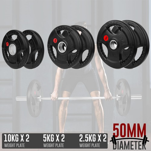 10kg rubber coated - 2x,
