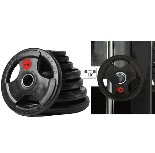 Olympic weight plates tri - plates, tri-grip