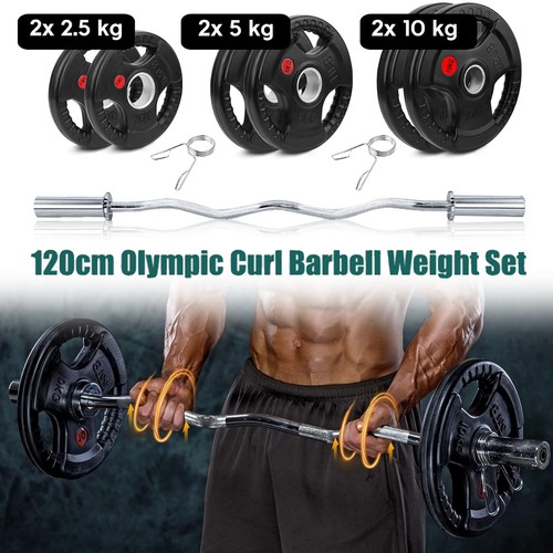 4ft curl barbell set - ez, w/